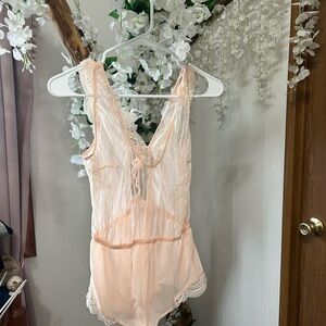 Auden Soft Pink Lace Lingerie Bodysuit💖